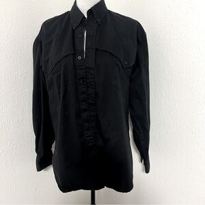 Vintage 90s Cowboys Turtle by Roper Large Cowboy Cut Brushpopper Cotton Shirt